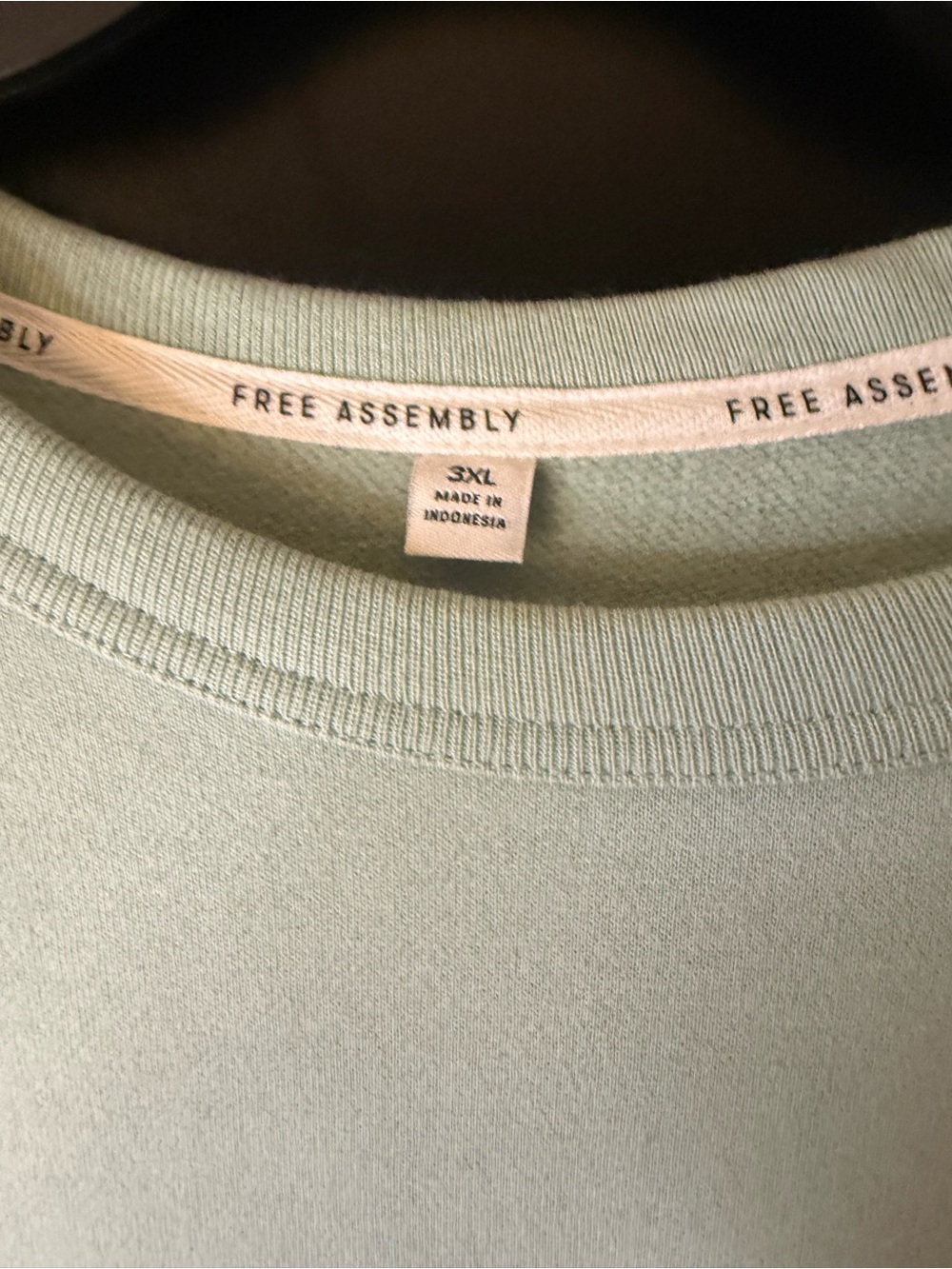 NWT Free Assembly green sweatshirt Size 3XL #sweatshirt - Picture 2 of 5